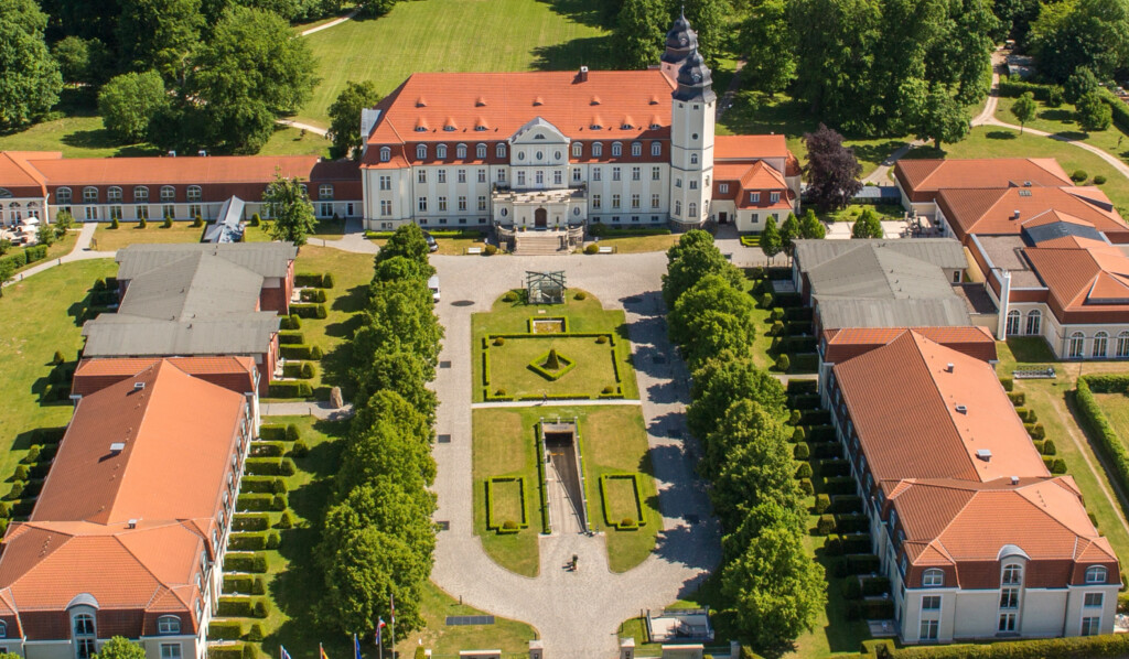 Schloss Fleesensee Luftaufnahme