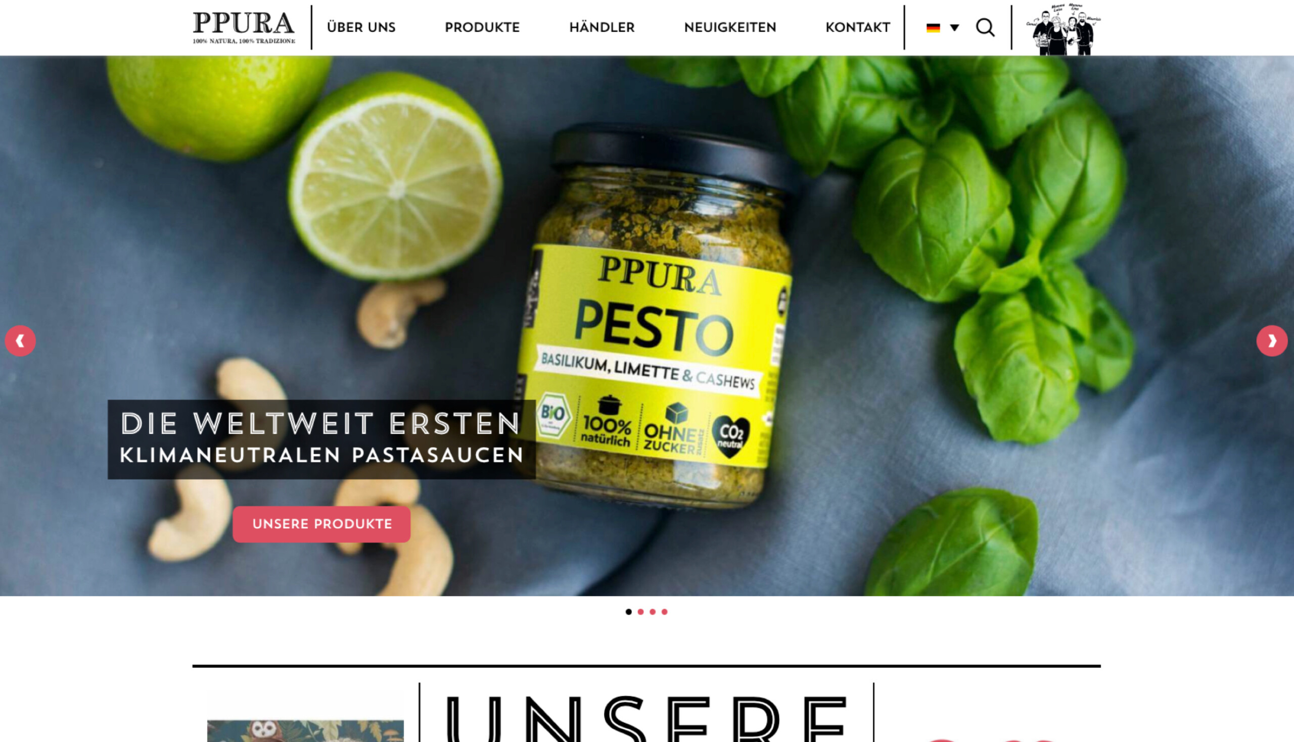Webdesign und Onlineshop Referenz PPURA – FLOW4 Webdesign Agentur Hamburg