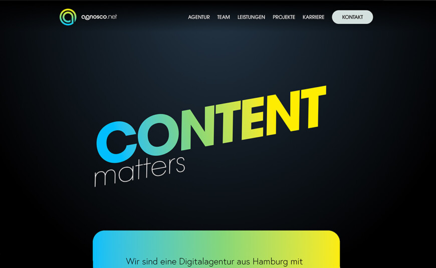 Corporate Relaunch für eine der renommiertesten Content-Agenturen Hamburgs. Individuelles Frontend, Mobile-First-Entwicklung und ein WordPress-CMS, das so intuitiv ist, dass das Team neue Inhalte, Referenzen und Seiten selbständig pflegt – ohne Agentur, ohne Entwickler. SEO-optimiert und hochperformant von Anfang an.