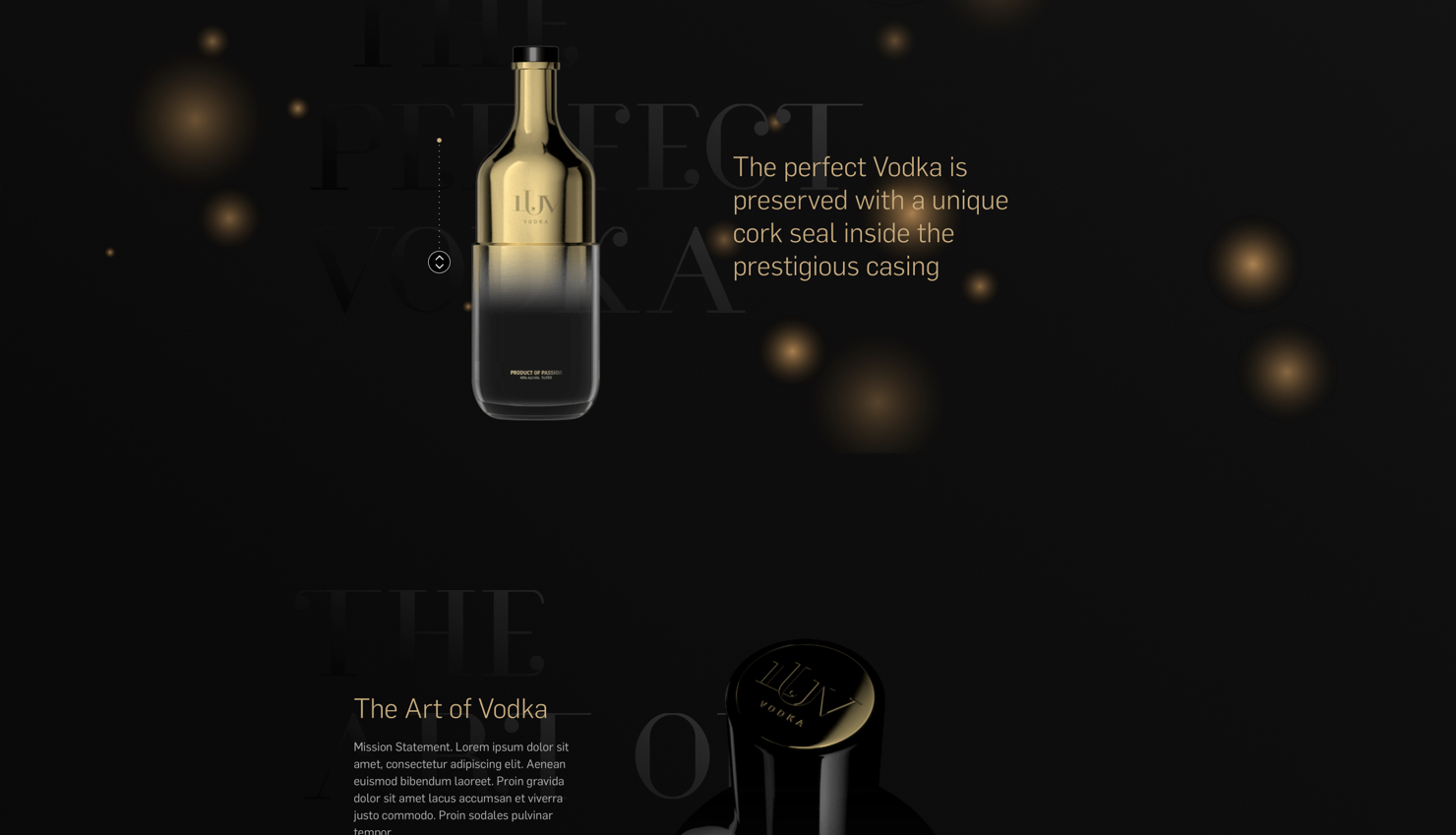 LUV Vodka Webdesign Scrollytelling Referenz