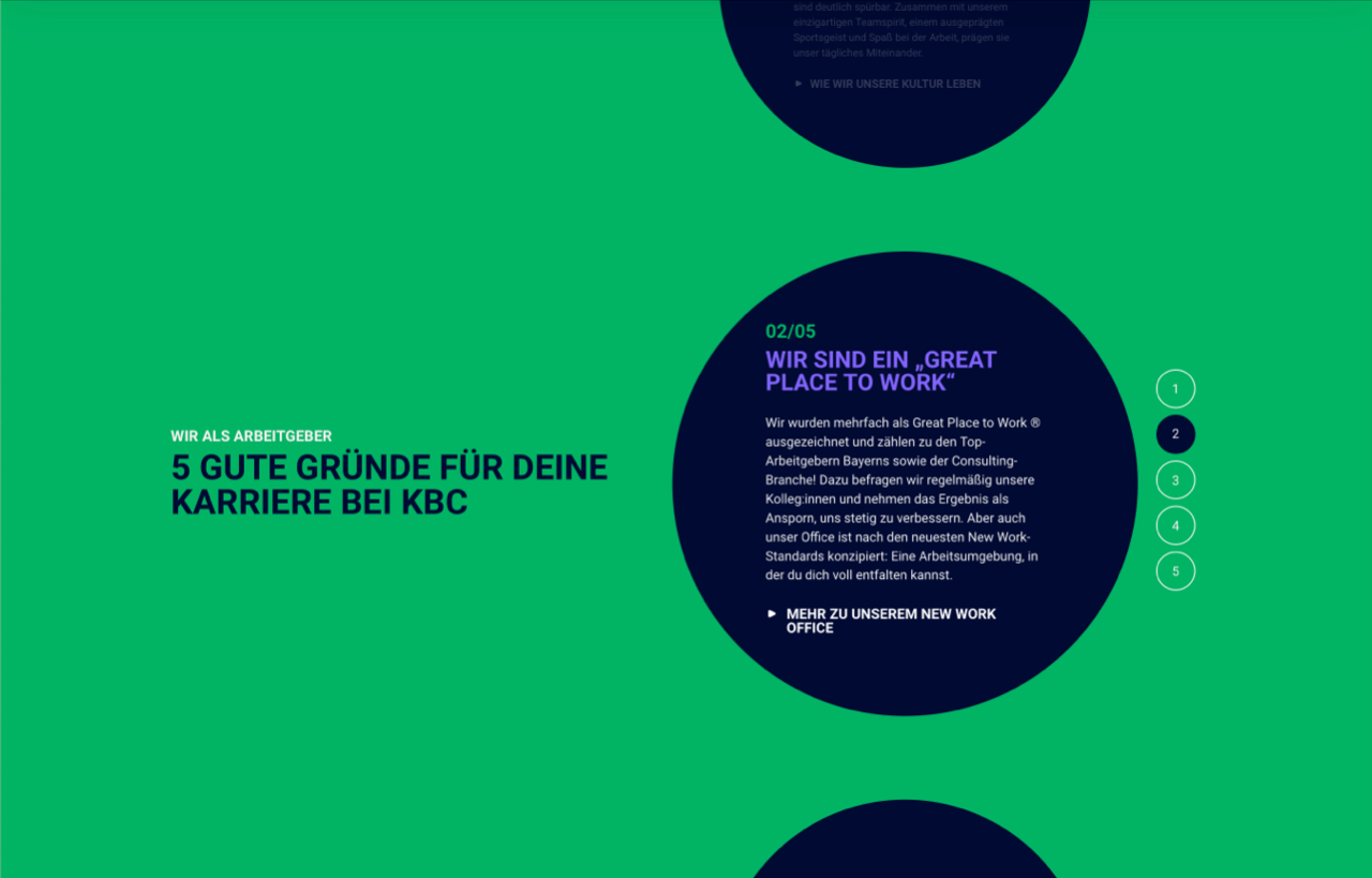 KBC website design case