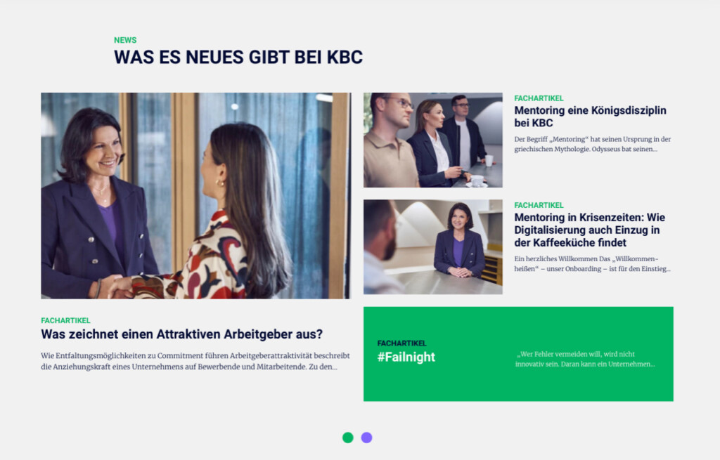 KBC website design case