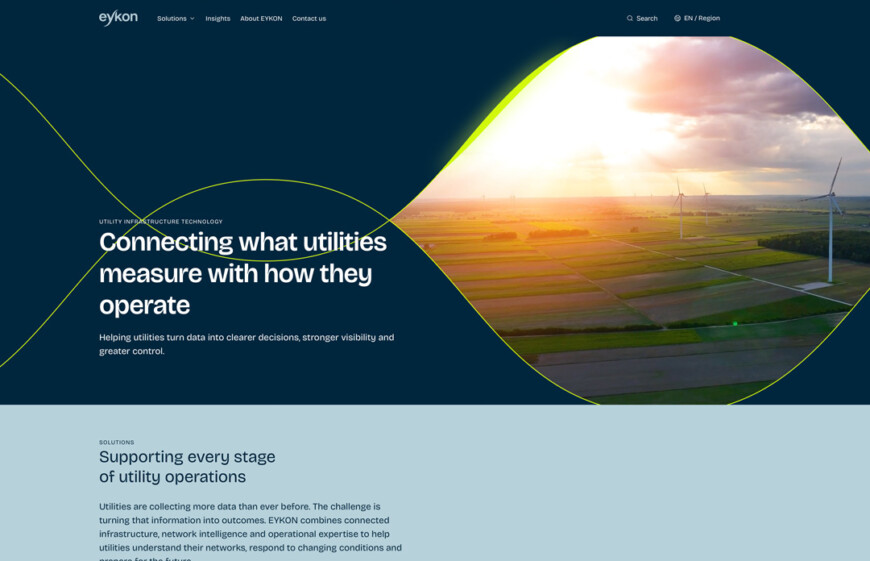 EYKON AG Webdesign Referenz. Corporate Webiste Relaunch