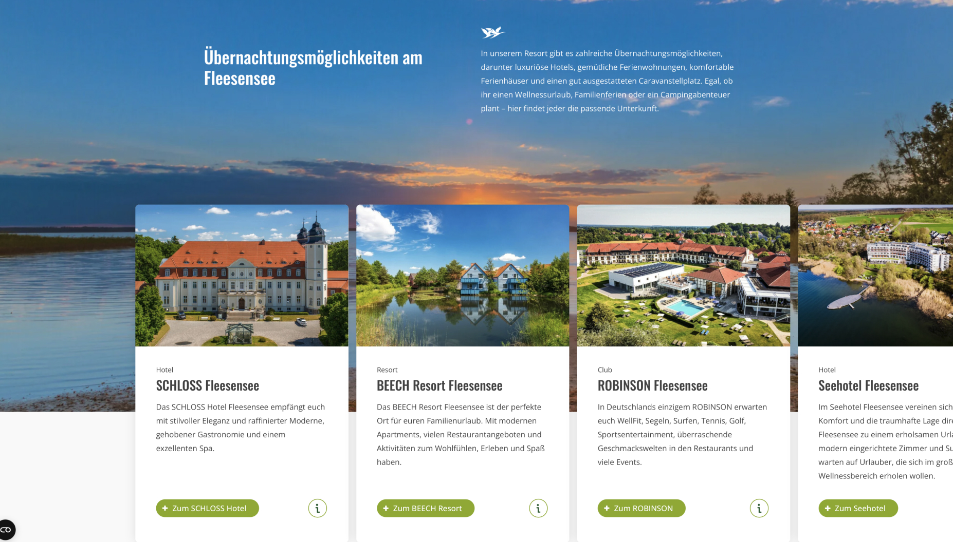 FLOW4 Webdesign Referenz Kunde Fleesensee. Projekt Fleesensee.de blog