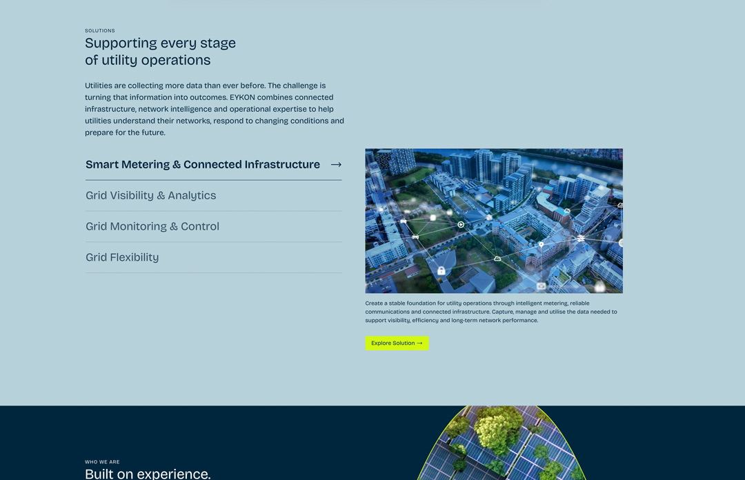 Webdesign Referenz: EYKON AG Website Relaunch