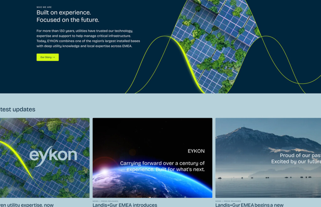 Webdesign Referenz: EYKON AG Website Relaunch