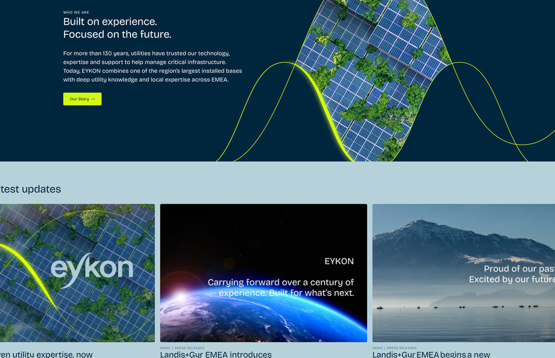 Webdesign Referenz: EYKON AG Website Relaunch